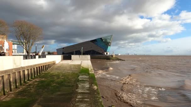 Modernt Centrum För Havsliv Hull Storbritannien — Stockvideo