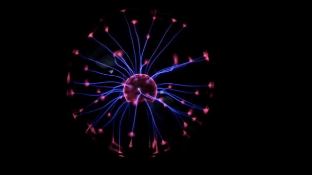 Приклад Освітлення Кульок Плазми — стокове відео