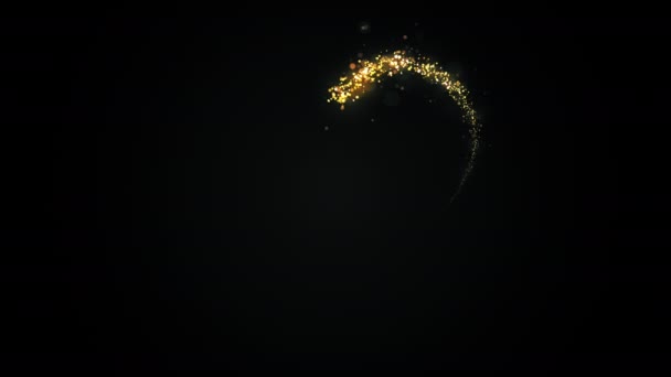 明るい粒子を持つバレンタインデーのお祝いと豪華なハート3Dアニメーション — ストック動画