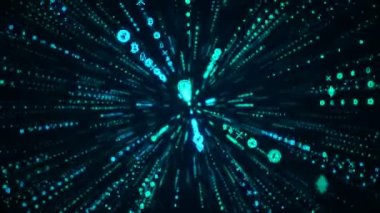 Hiper uzay, yıldızların arasından uzayın dikişsiz döngüsüne atlıyor. Neon ışınları