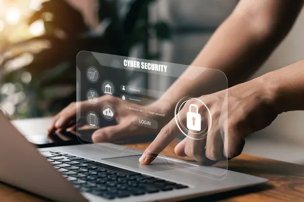 Concetto Sicurezza Informatica Tipo Utente Login Password Mantenere Dati Personali — Foto Stock