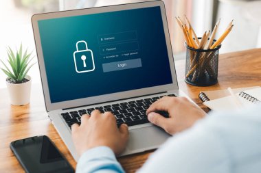 Siber güvenlik, bilgi güvenliği ve şifreleme kavramı, kullanıcının kişisel bilgilerine güvenli erişim, güvenli internet erişimi, siber güvenlik.