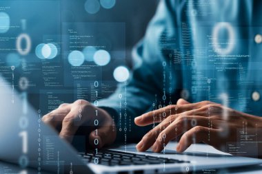 Programcılar ve siber güvenlik teknolojileri sosyal dünyada web siteleri ve güvenlik tasarımı, siber uzay kavramları.