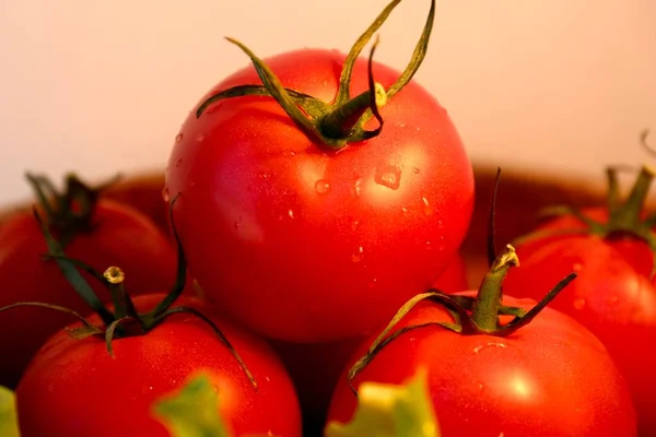 Pomodori Verdure Rosse Lattuga Cucina — Foto Stock