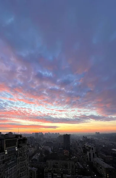 수없을 만큼아름다운 대도시의 배경을 배경으로 — 스톡 사진