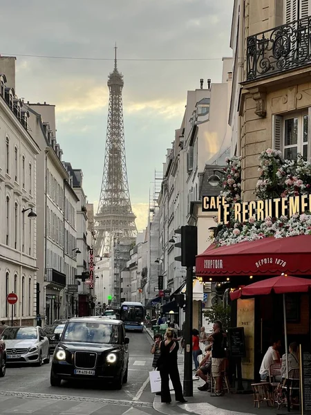 Ευρωπαϊκός Παλαιός Δρόμος Της Πόλης Στο Παρίσι — Φωτογραφία Αρχείου