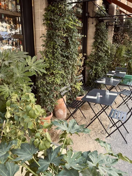 Kavárny Stoly Židle Restauraci — Stock fotografie
