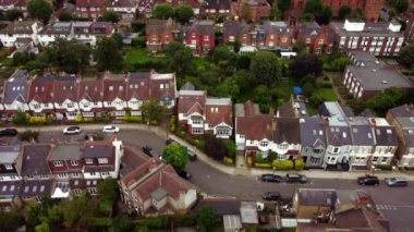 Balham, Güney Londra 'da bir yerleşim bölgesinin havadan görüntüsü