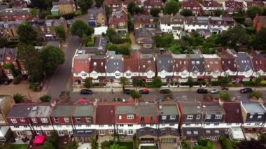 Güney Londra 'da sakin bir bölgenin havadan görünüşü.