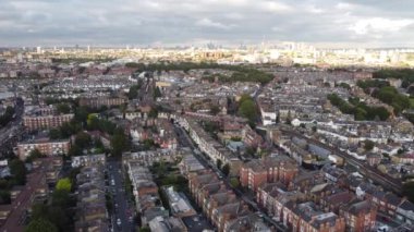 Aerial view of the numerous residential buildings of Putney.