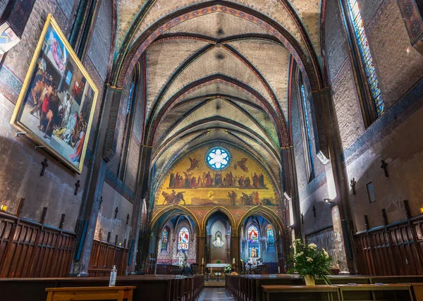 Interior Igreja Taur Toulouse Haute Garonne Occitanie França — Fotografia de Stock