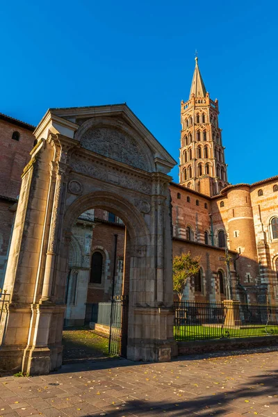 Fransa Nın Occitanie Kentindeki Toulouse Aziz Sernin Bazilikası — Stok fotoğraf