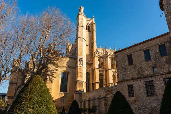 Katedra Saint Just Saint Pasteur Niedokończona Katedra Narbonne Aude Occitanie — Zdjęcie stockowe