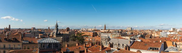 Panorama Los Tejados Toulouse Desde Centro Ciudad Haute Garonne Occitanie —  Fotos de Stock