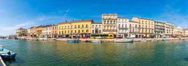 Quays of the city of Sete in Herault in Occitanie, France