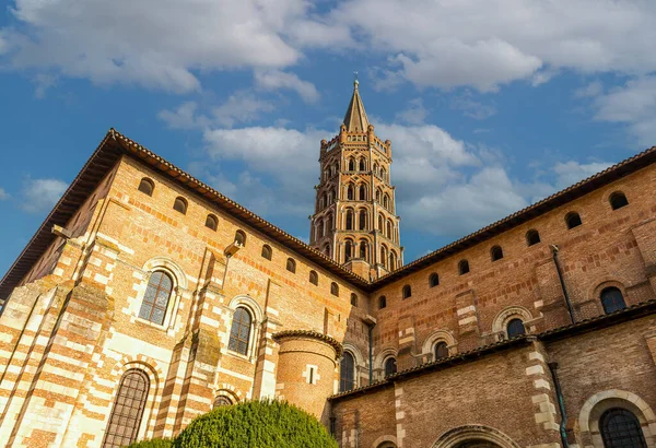 Saint Sernin Basilica Its Bell Tower Toulouse Occitanie France — Stock Photo, Image