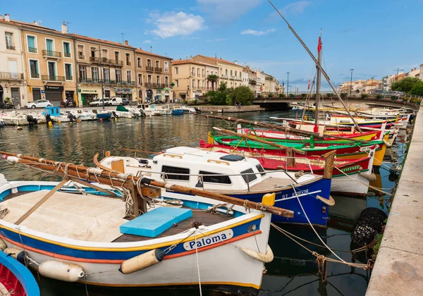 Typical Languedoc Boats Sete Occitanie France — Φωτογραφία Αρχείου