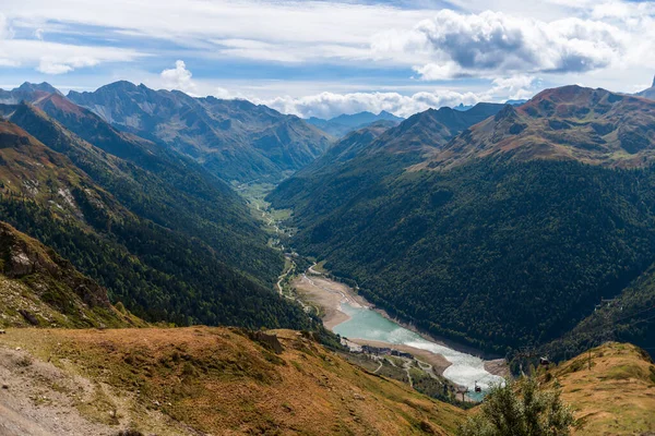 Batı Fransız Pirenesi Ndeki Pic Sagette Den Ossau Vadisi Kısmen — Stok fotoğraf