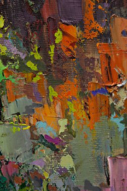 Bir Gürcü sürahisi, bir oryantal vazo, bir çaydanlık, meyve ve renk beneklerini uyumlu bir şekilde tamamlayan resimli natürmort bir yaşam..