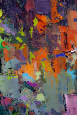 Bir Gürcü sürahisi, bir oryantal vazo, bir çaydanlık, meyve ve renk beneklerini uyumlu bir şekilde tamamlayan resimli natürmort bir yaşam..