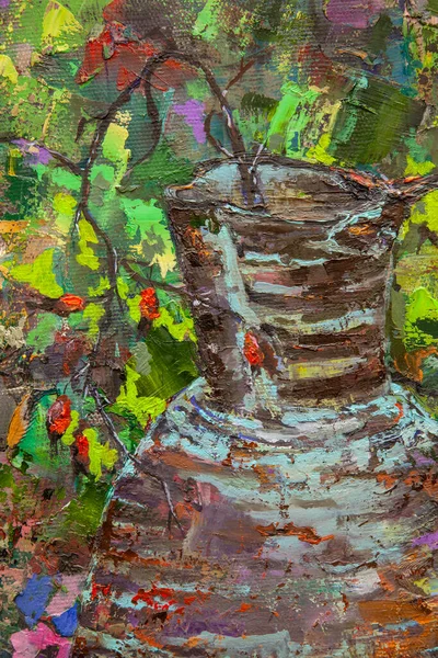 Bir Gürcü Sürahisi Bir Oryantal Vazo Bir Çaydanlık Meyve Renk — Stok fotoğraf
