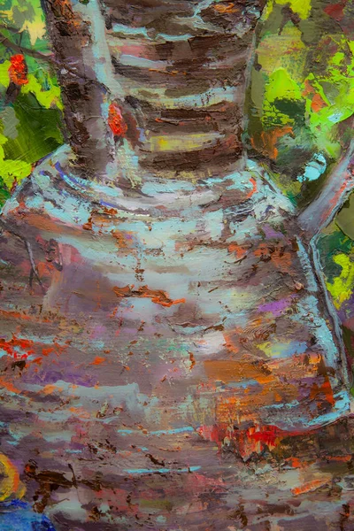 Bir Gürcü sürahisi, bir oryantal vazo, bir çaydanlık, meyve ve renk beneklerini uyumlu bir şekilde tamamlayan resimli natürmort bir yaşam..