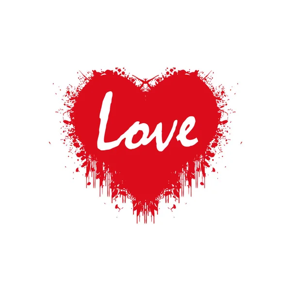 Logo Amor Icono Del Corazón Ilustración Del Elemento Logo Diseño — Vector de stock