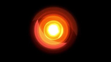 Dönen dairesel bir tünelin soyut arkaplanı ve enerji eğrisi. Güç ve enerji kavramı.