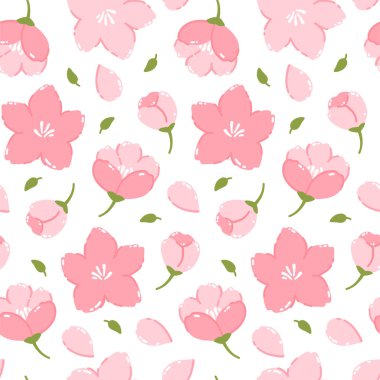 Sakura ile yay vektörü pürüzsüz desen