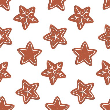 Şekerli zencefilli kurabiyelerin kusursuz deseni.