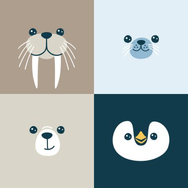 Şirin ağızlık - kutup ayısı, mors, fok, penguen