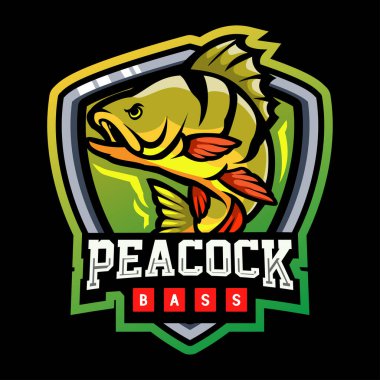 Tavuskuşu bas maskotu. esport logo tasarımı