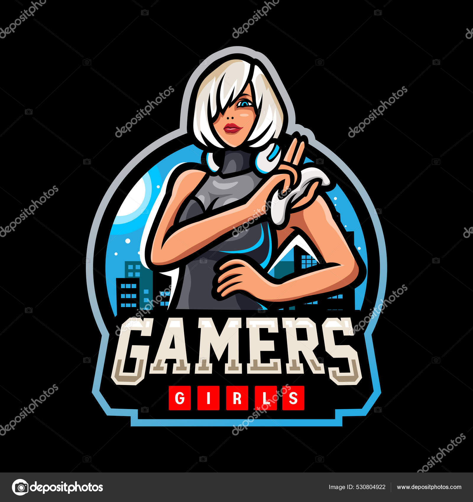 Crazy Gamer Winner Mascot. Esport Logo Design Stock Vector - Illustration  of graphic, badge: 208105846