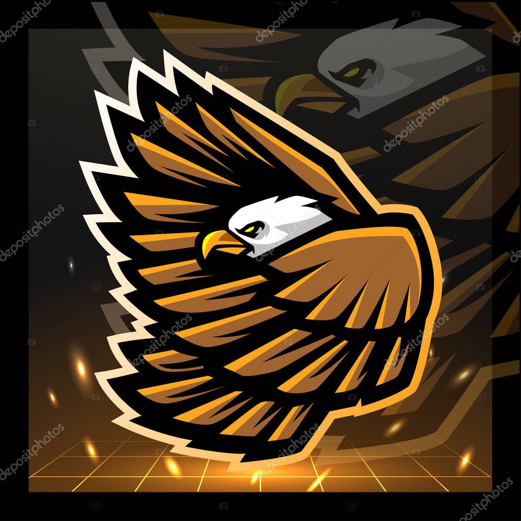 Eagle mascot. esport logo design