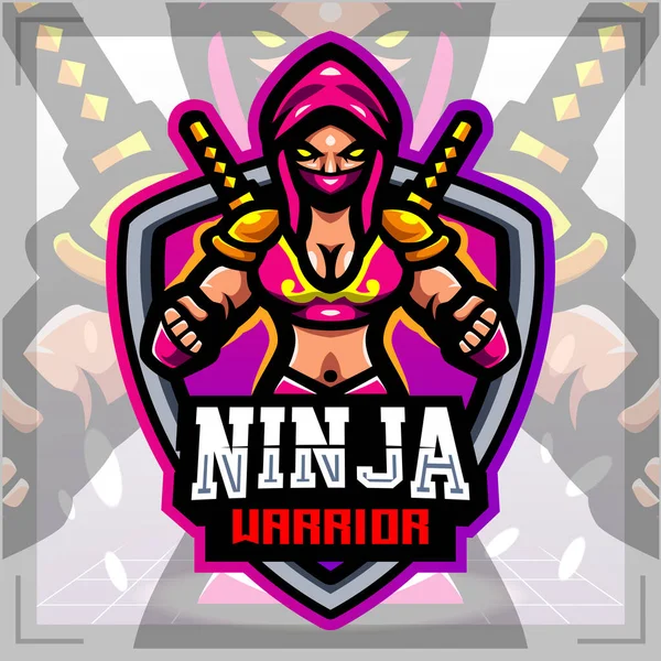 Ninja Robot Esport Mascotte Logo Design Vecteur par ©visink 324157728