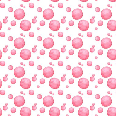 Pembe boyanın sulu boya lekeleri, piksel noktaları desen, dizayn unsurları, metin arkaplanı. Çember şeklinde kusursuz tekrarlayan noktalar var. Beyaz arkaplanda izole.