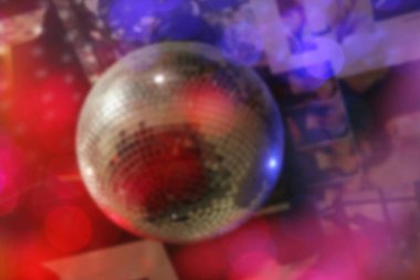 Bokeh ile Soyut Görüntü Ayna Disko Topu Arkaplanı