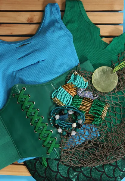 Mücevher Balıkçılık Ağı Ile Denizkızı Moda — Stok fotoğraf