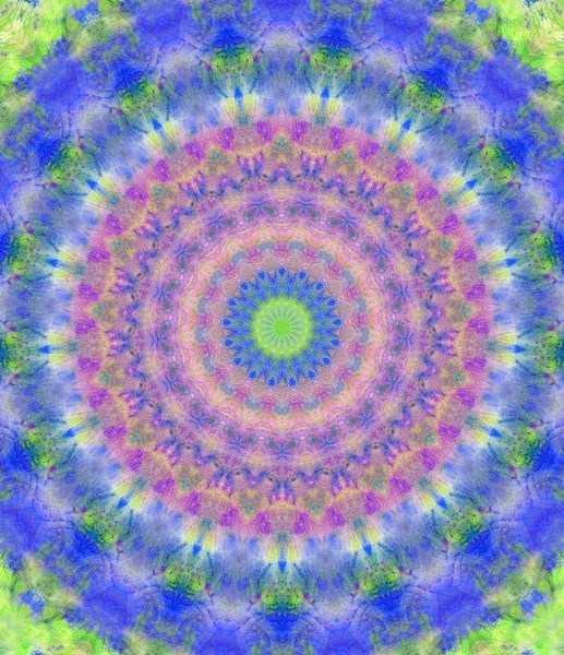 Hand Painted Watercolor Background Processed Kaleidoscope Filter — Stock Photo, Image