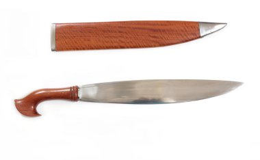 Filipinli Savaşçı Kılıç ve kılıfı Beyaz Arka plan 'da izole edildi