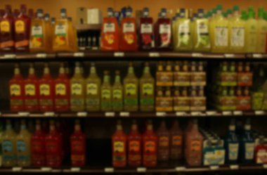 Bulanık Arkaplan İçki ve Şarap Dükkanı