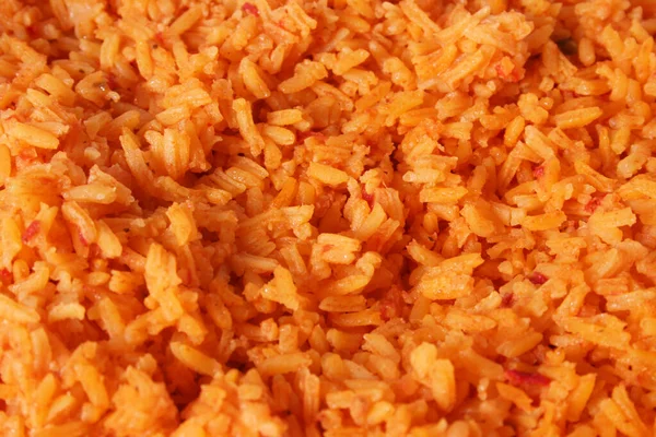 Fresh Cooked Restaurant Style Mexican Rice Close — Stock Photo, Image