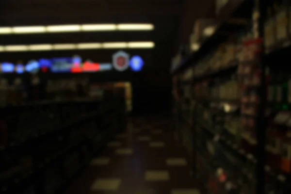 Blur Background Liquor and Wine Store