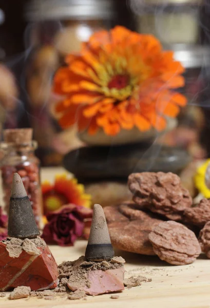 Desert Rose Rocks Oklahoma Meditation Altar — Stock fotografie