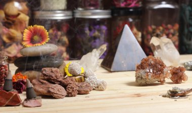 Oklahoma 'dan Çöl Gülü Kayaları Meditasyon Sunağında