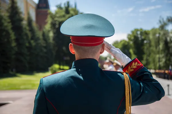 Mosca Russia 2020 Giovane Soldato Marinaio Del Preobrazhensky Life Guards — Foto Stock