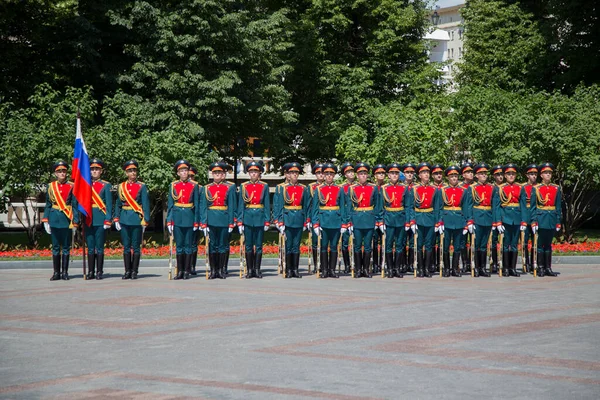 Moscou Russie 2020 Fête Victoire Preobrazhensky Life Guards Regiment Marins — Photo