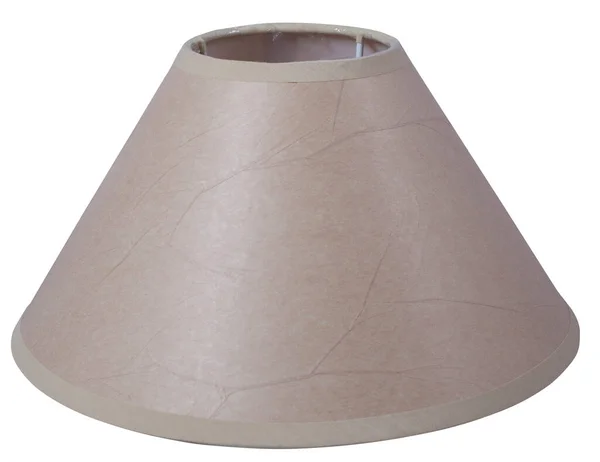 Classic Empire Cool Flare Cone Shaped Brown Beige Tapered Lampshade — Stock Photo, Image