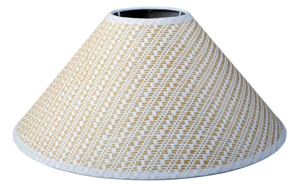 Clássico Império Coolie Flare Cone Forma Tecido Branco Amarelo Cônico — Fotografia de Stock