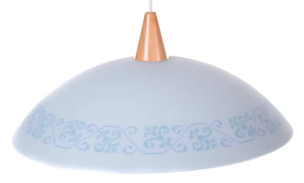 Класичний Білий Скляний Купол Купола Світло Синім Квітковим Піксельним Візерунком — стокове фото